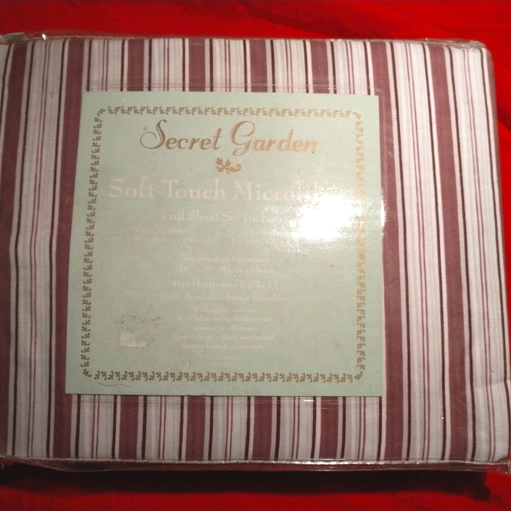 Secret Garden Microfiber Full Sheet Set